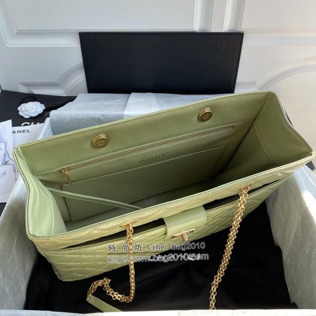 Chanel女包 香奈兒專櫃最新款菱格紋牛皮手提購物袋 Chanel手提肩背女包 AS6611  djc4344